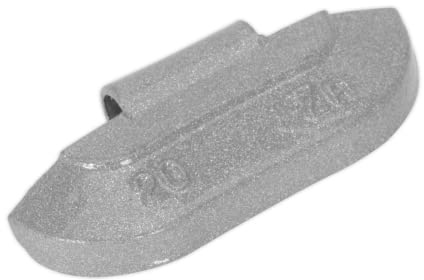 Sealey WWSH20 20G Wheel Weights Hammer-On Zinc for Steel Wheels - Pack of 100