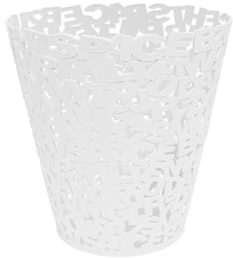 Balvi Papelera Letters Color Blanco Plástico 30cm