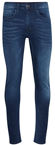 Blend BHJet Herren Jeanshose Hose mit Eingrifftaschen Gürtelschlaufen Stretch Baumwollmischung Slim fit, Größe:W29/32, Farbe:Denim Dark Blue (76207)