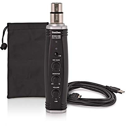 SubZero XLR to USB Signal Converter and Mic Preamp