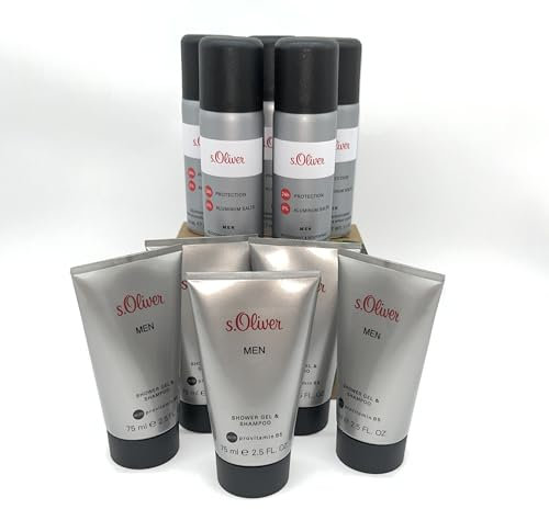 s.Oliver MEN 5 x 50 ml Deo Natural Spray + 5 x 75 ml Duschgel