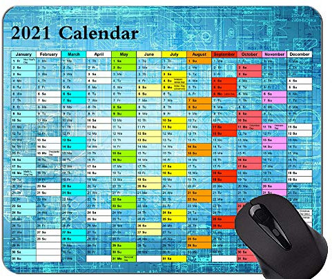 YENDOSTEEN 2021 Kalender Einzigartiges benutzerdefiniertes Mauspad-Mauspad, Schaltungsformel-Themen-Mauspad-Matte