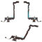 Flex Cable Repair Parts Replacement compatible with iPhone XS Max, (headphone connector, charge connector, black, with microphone)