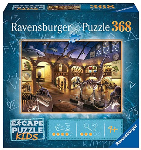 Ravensburger 12935 Escape Room Kids-Museum 368 Teile Puzzle für Kinder ab 9 Jahren, 70 x 50 x 0,2 cm