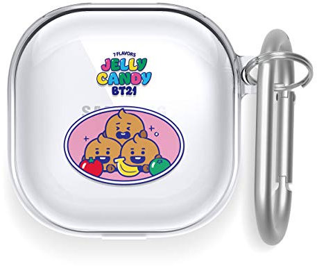 elago BT21 Clear Case Kompatibel mit Samsung Galaxy Buds 2 Pro Hülle (2022) Kompatibel mit Galaxy Buds 2, Pro (2021) Kompatibel mit Galaxy Buds Live Hülle (2020) [Offizielle Merchandise] (SHOOKY)