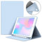 VAGHVEO Custodia per iPad Mini 4/ Mini 5 7.9 Pollici Smart Case con Built-in Pencil Holder [Auto Svegliati/Sonno], Flessibile Protezione Morbido TPU Silicone Cover Posteriore per Mini 4 5, Blu Chiaro