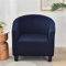 Highdi Sesselschoner Elastisch Sesselüberwurf, Einfarbig Modern Club Chair Stretch Sesselhusse, Universal Sofabezug für Einzelsofa, Clubsessel, Cocktailsessel (Dunkelblau)