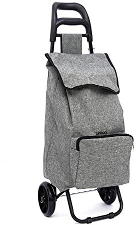 blnbag Shopper T1 - Klappbarer Einkaufstrolley Shopping Bag Trolley, Leichter Einkaufsroller stabiles Alu-Gestell, Einkaufstasche mit Rollen, 44L, 95 cm