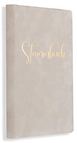 Stammbuch grau Samt Lene Klemmschiene Hochzeit Stammnbuch der Familie incl. Einleger