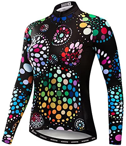 Hotlion Frauen Langarm Radfahren Jersey Weibliche Mountainbike Kleidung Jacken, Cf2009, M