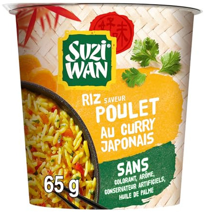 SUZI WAN Reis im Glas mit Huhn mit japanischem Curry, 65 g