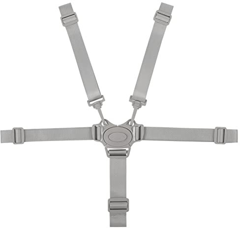 Popuppe Hochstuhlgeschirr-Ersatz, universal, Baby-Trend-Hochstuhl-Ersatzriemen, verstellbarer 5-Punkt-Gurt, geeignet für Kinderwagen, Kinderwagen, Buggy und Hochstuhl