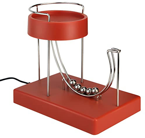 Science Kinetic Art für Perpetual Motion Machine Skulptur Office Home Table Decor for Birthday Holidays Red