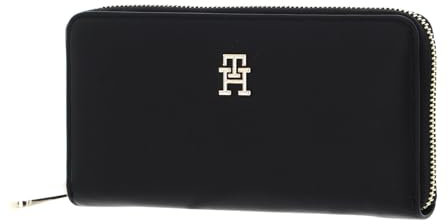 Tommy Hilfiger Femme Portefeuille Poppy Plus avec Porte-Monnaie, Noir (Black), Taille Unique