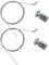 Cable del acelerador para cortacésped, cable de control de tracción, cable del acelerador de transmisión de rueda de freno de motor, 200 cm de longitud, 2 unidades