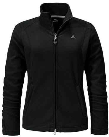 Schöffel Damen Fleece Jacket Leona3, Schwarz, 48