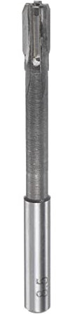 sourcing map Spannen Reibahle 8.5mm H7 Hartmetall Spitze Gerade Flöten Rund Schaft Drehmaschine Fräser