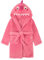 LOLANTA Accappatoio per bambini in pile con cappuccio, vestaglia morbida dinosauro, rosa rossa, S (2-3 anni)
