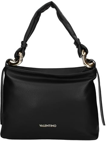 Valentino Damen Ring Re Schultertasche, Schwarz