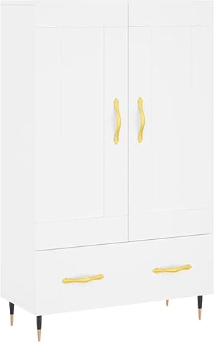 vidaXL Highboard Weiß 69,5x31x115 cm Holzwerkstoff