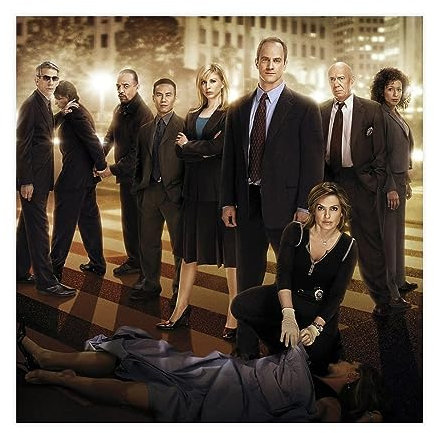 EAUK Law & Order:Special Victims Unit TV-Serie Poster 7 Leinwand Poster Schlafzimmer Dekor Sport Landschaft Büro Zimmer Dekor Geschenk Unrahmen: 50 x 50 cm