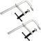 JMIATRY Welding F Clamps 6 Inches Steel F Clamps for Welding Bar Clamp Heavy Duty Max Open 6-inch, Throat Depth 3 inch, 1320lbs Clamping Force, Pack of 2