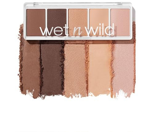 Wet n Wild, Color Icon 5-Pan Palette, Lidschattenpalette mit 5 Hochpigmentierten Farbtönen für dein Tägliches Make-up, Langanhaltend und Leicht Verblendbar, Gold Whip