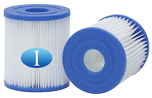 IMee Cartuccia filtro per piscina tipo I, cartuccia filtro tipo 1 per piscina spa, cartuccia filtro per vasca idromassaggio (2 pezzi)