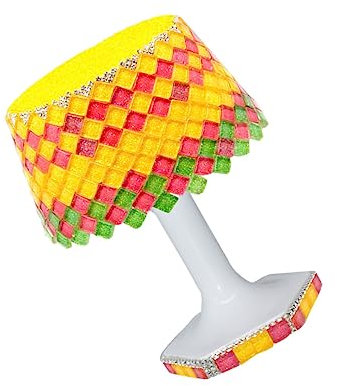 PRETYZOOM 1 Satz Mosaik-Schreibtischlampe Mosaik-Tischlampe selber machen Nachttischlampe kinder bastelset basteln für kinder Tischlampen tischlampe bausatz selber machen DIY liefert Puzzle