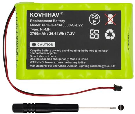 Ersatz-Akku 6PH-H-4/3A3600-S-D22 für ADT Impassa kabellose Alarmanlagen