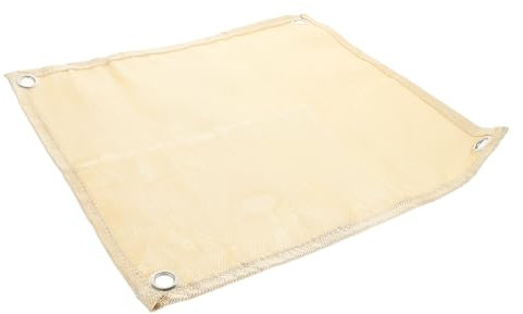 Cabilock 1Stk Feuermatte The Secure mat grillunterlage Grill Matte feuerfeste Decke Feuerfestes Tuch Wärmedecke Feuerfestes Kissen aus Glasfaser Camping-Schutzpolster Glasfasermaterial Weiß