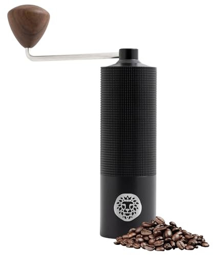 Molinillo de café manual con ajuste preciso del grado de molienda – Molinillo de café con mecanismo de acero inoxidable