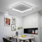 Mikeru 60cm LED Flush Mount Ceiling Light Square, Cool White LED Ceiling Light 6500K Ultra Thin Bathroom Kitchen Lights 5cm Thickness for Office, Living Room, Hallway