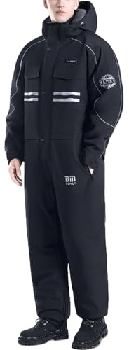 Generisch Winter Outdoor Riding Insulated Full-Body Suit, Overoles para EL Frío para Hombre, Windproof Freezer Suits