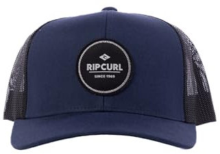 Rip Curl Herren Curve Peak, Structured Trucker Hat, Mesh Snapback Baseball Cap for Men, Adjustable Hut, Navy Exc, Einheitsgröße