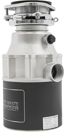 Triturador de residuos de cocina, 3/4 HP 220 V 3600 rpm, para cocina, trituradora de residuos de alimentos, diseño a presión, molinillo de basura profesional para fregadero, cubo de basura eléctrico,