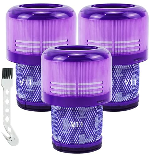 Filtros de vacío para Dyson V11 Torque Drive V11 Animal V11 Complete V11 Extra V15 Detect V15s Detect Submarine Aspiradoras Piezas de repuesto, comparar con la pieza 970013-02 (V11-3PCS)