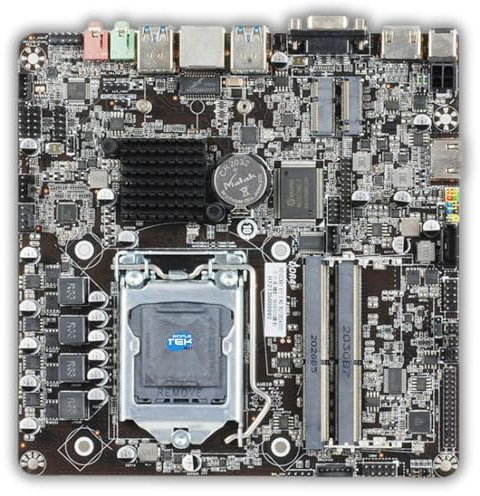 SIMPLETEK - Mini-ITX H61 Motherboard | Intel CPU Unterstützung 2nd / 3rd Gen - 2x DDR3 | mSATA | All in one / HTPC