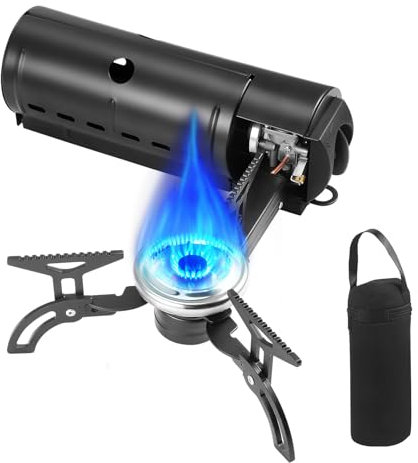 Foldable Camping Stove, 2800W Portable Butane Cassette Stove with Storage Bag, Folding Camp Gas Burners for Outdoor Camping Picnic Hiking Backpacking Travel