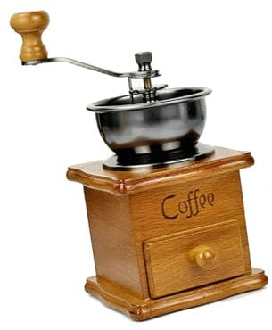 Molinillo de café tradicional manual portátil con manivela para uso doméstico y exterior