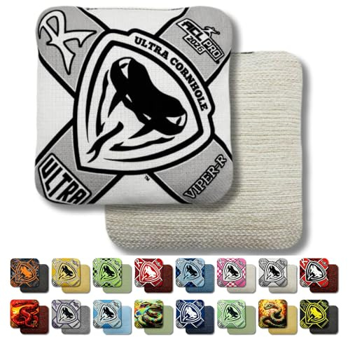 Ultra Cornhole Bags Viper-R Cornhole Bag Set - ACL Approved (White)