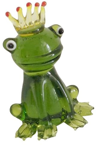 Toddmomy Glasfrosch Figur Wohnaccessoire Zartes Glashandwerk Tischdekoration Langlebiges Glas Stabiles Design Für Heim Und Garten