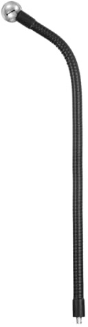 PATIKIL 15.7 Flexible Adjustable Gooseneck with 17.4mm Ball Joint Connector, 1/4-20 UNC Male Threaded for Selfie Lights Phone Clip Bracket Tripod Stand, Black