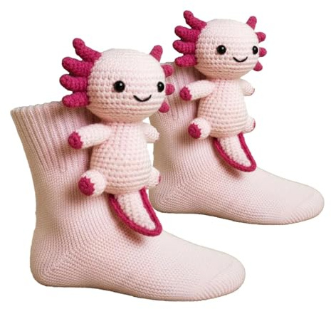3D Stricksocken Damen Strick Bodensocken Lustige Socken Warme Wintersocken mode Cartoon Bestickte Sportsocken Gestrickte Tier Hai Krokodilform Bettsocken Anti-Rutsch-Strickpullover Haushalt