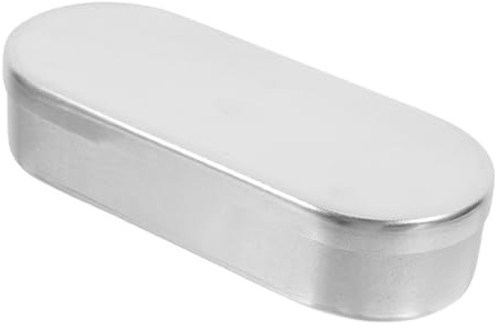 BIUDECO Boîte de Rangement Multifonction Solution de Stockage en Aluminium Argenté avec Couvercle, Design Élégant et Compact pour Thermomètre pour Usage Domestique