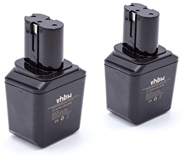 vhbw 2X Batterie Compatible avec Bosch série GBM 1º géneration Outil électrique (3000 mAh, NiMH, 12 V)
