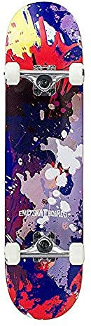 Enuff Splat Skateboard, Unisex, Erwachsene Einheitsgröße Rot/Blau
