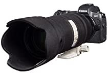 easyCover - Lens Protection Camouflage Cover - Objektivschutz - Schutz für Ihr Kameraobjektiv - Geeignet für Canon EF 70-200mm f/2.8 is II und III USM - Schwarz