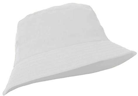 MFAZ Morefaz Ltd Unisex Fischerhüte Baumwolle Twill Bucket Hat Anglerhut Zum Wandern Camping Reisen (White)