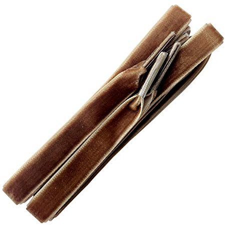 goodlace Flyingfish Cordones de terciopelo de 1cm de ancho hechos con zapatos de baile planos de cinta marrón 100cm